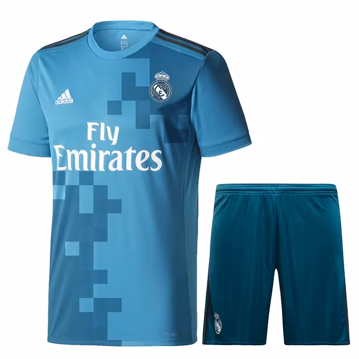کیت سوم رئال مادرید 2017 ست پیراهن شورت با لوگوی دوختی تایلندی