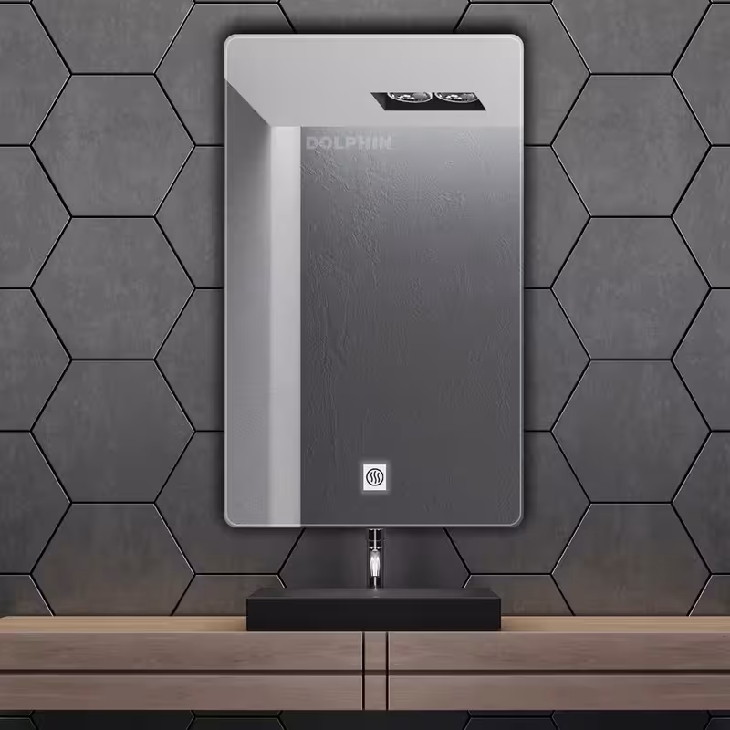 آینه سرویس بهداشتی دلفین مدل ضدبخار کد HT-60×70-R