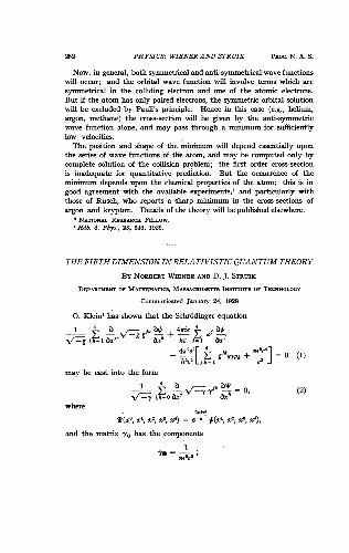 خرید و دانلود نسخه کامل کتاب The Fifth Dimension in Relativistic Quantum Theory