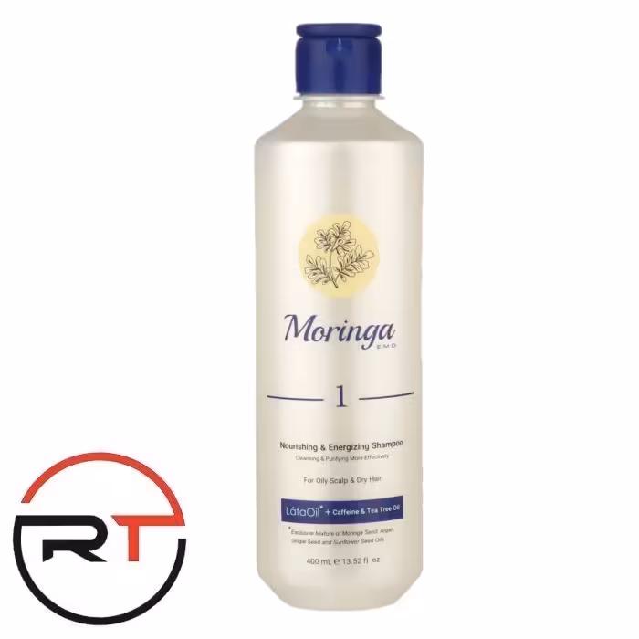 شامپو مغذی 1 مورینگا امو مناسب سر چرب و مو خشک 200 میلی