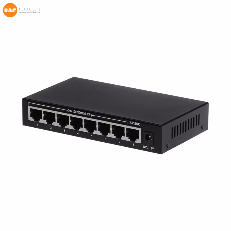 سوییچ 8 پورت گیگ اچ آر یو آی مدل HR-SWG1080