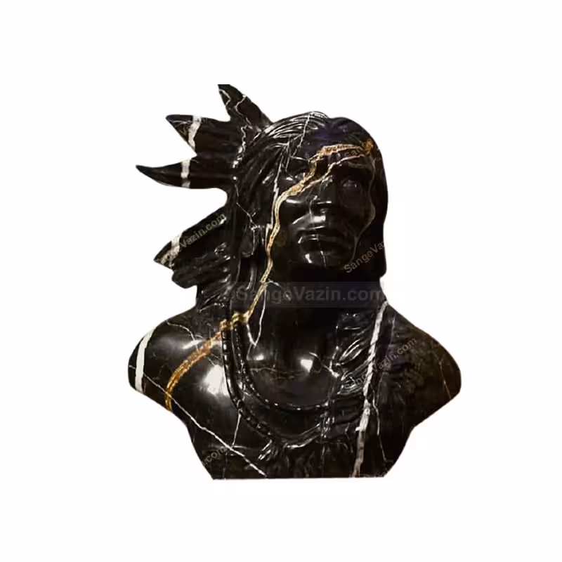 مجسمه سنگی سرخپوست