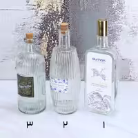 بطری نوشیدنی دومان شیشه ای