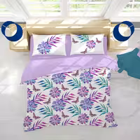 ست روتختی گل‌ دار دو نفره دستیکور مدل Mod1340