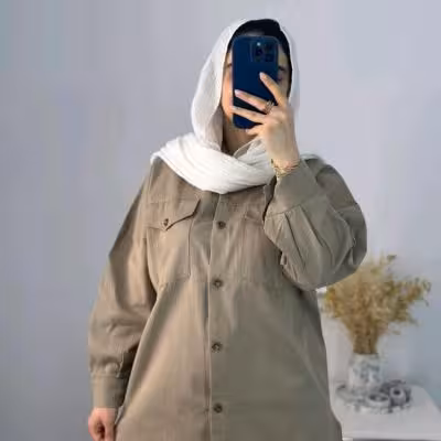 مانتو اسپرت زنانه کتان کوتاه مدل کوتاه