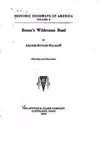 خرید و دانلود نسخه کامل کتاب Boone's Wilderness Road
