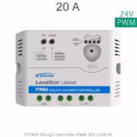 شارژکنترلر 20 آمپر 12- 24 ولت PWM برند EPEVER مدل LS2024E
