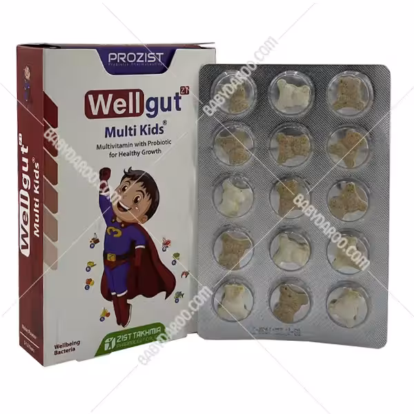 قرص جویدنی ول گات مولتی کیدز زیست تخمیر