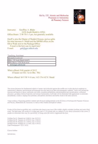 خرید و دانلود نسخه کامل کتاب Atomic and molecular processes in astronomy and planetary science. Lecture notes