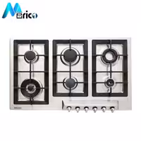 گاز رومیزی استیل البرز کد S6902 شش شعله استیل