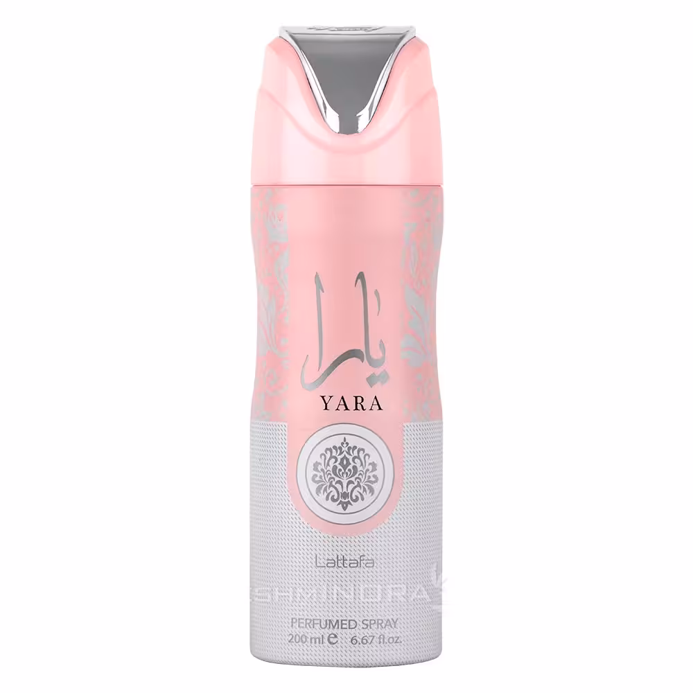 اسپری بدن زنانه یارا مدل لطافه (اماراتی و هولوگرام دار) حجم 200 میل