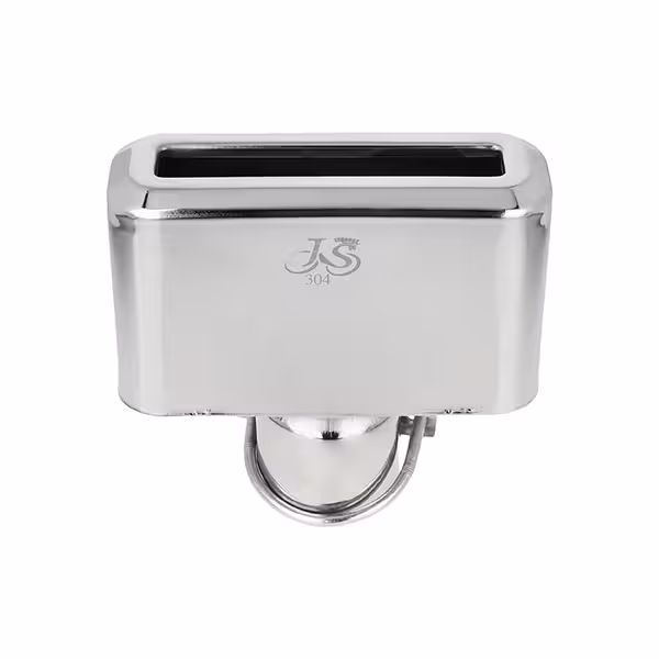 سر اگزوز جی اس چهار گوش لبه دار آبکاری کد 304