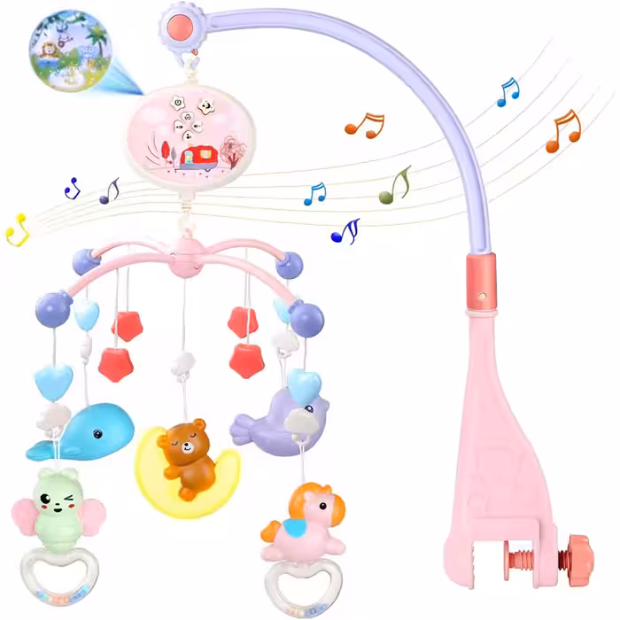 آویز تخت موزیکال چراغ دار ویواکیدز Vivakids کد 1142