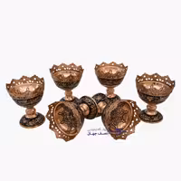 ست 6 عددی آجیل خوری الماس تراش کدa1012