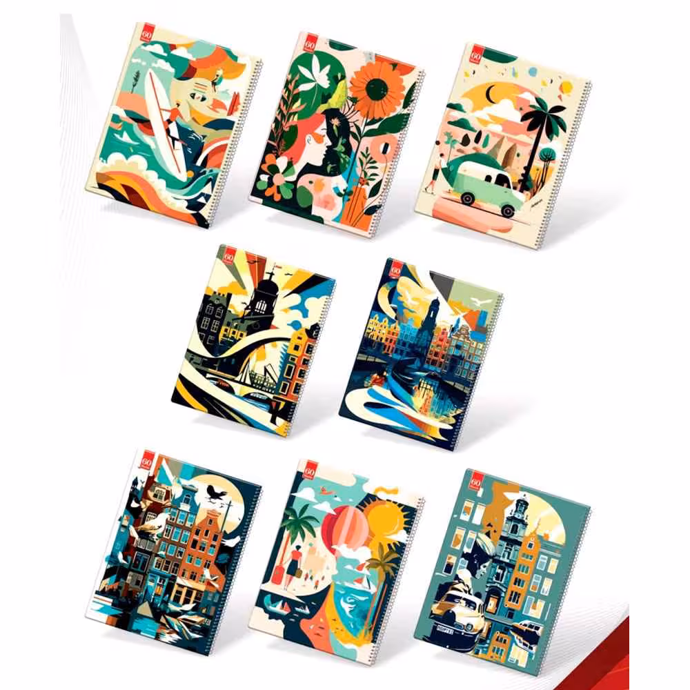 دفتر60برگ وزیری سیمی مجلد کلاسیک عرش کد91