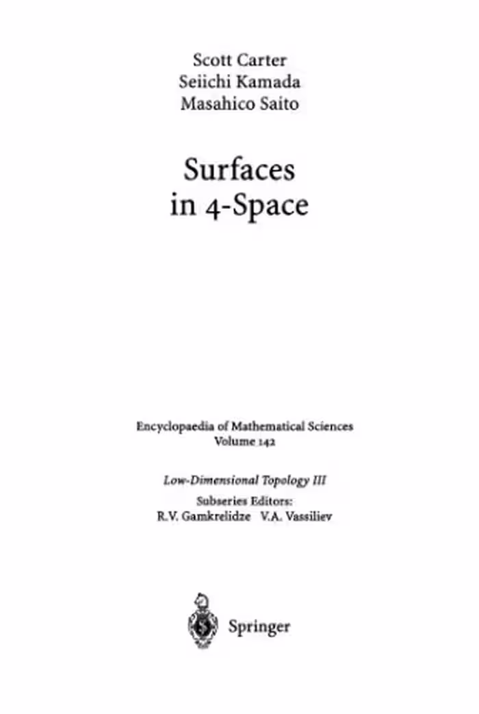 خرید و دانلود نسخه کامل کتاب Surfaces in 4-space