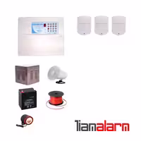 پکیج دزدگیر اماکن باسیم مدل فایواستار سیم کارتی و تلفنیFS206H63