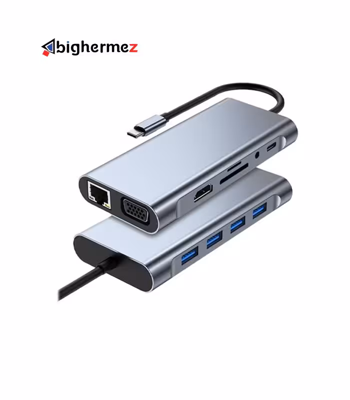 هاب 11 پورت USB30 TYPE-C پی نت مدل T-1101