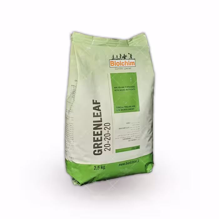 کود پودری 20.20.20 گرین لیف بیولکم ایتالیا دو و نیم کیلویی