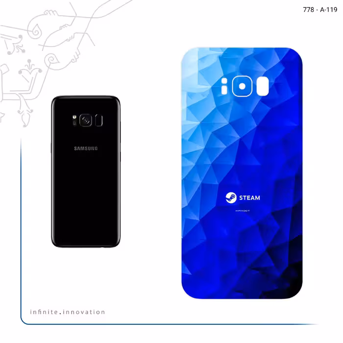 برچسب پوششی ماهوت مدل STEAM Game Consol مناسب برای گوشی موبایل سامسونگ Galaxy S8 Plus