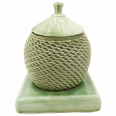 بانکه سرامیکی طرح مشجر به همراه پایه