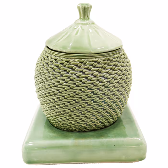 بانکه سرامیکی طرح مشجر به همراه پایه