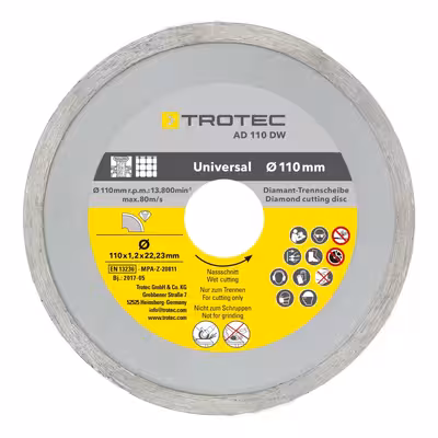 مجموعه 4 عددی صفحه برش الماس تروتک مدل 110/115