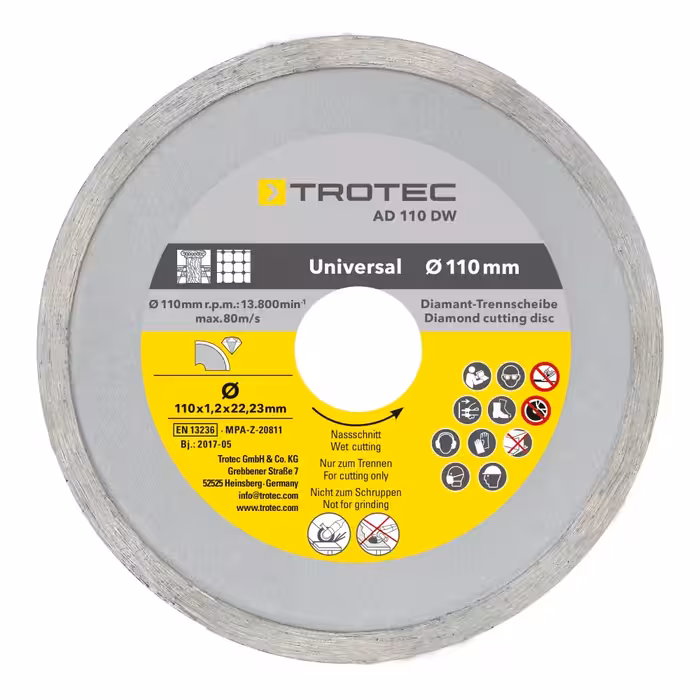 مجموعه 4 عددی صفحه برش الماس تروتک مدل 110/115