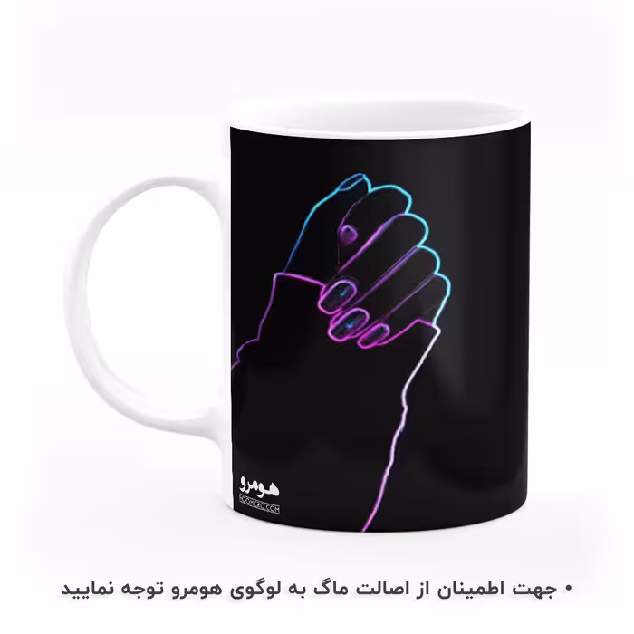 ماگ هومرو طرح بلک پینک مدل MG8194