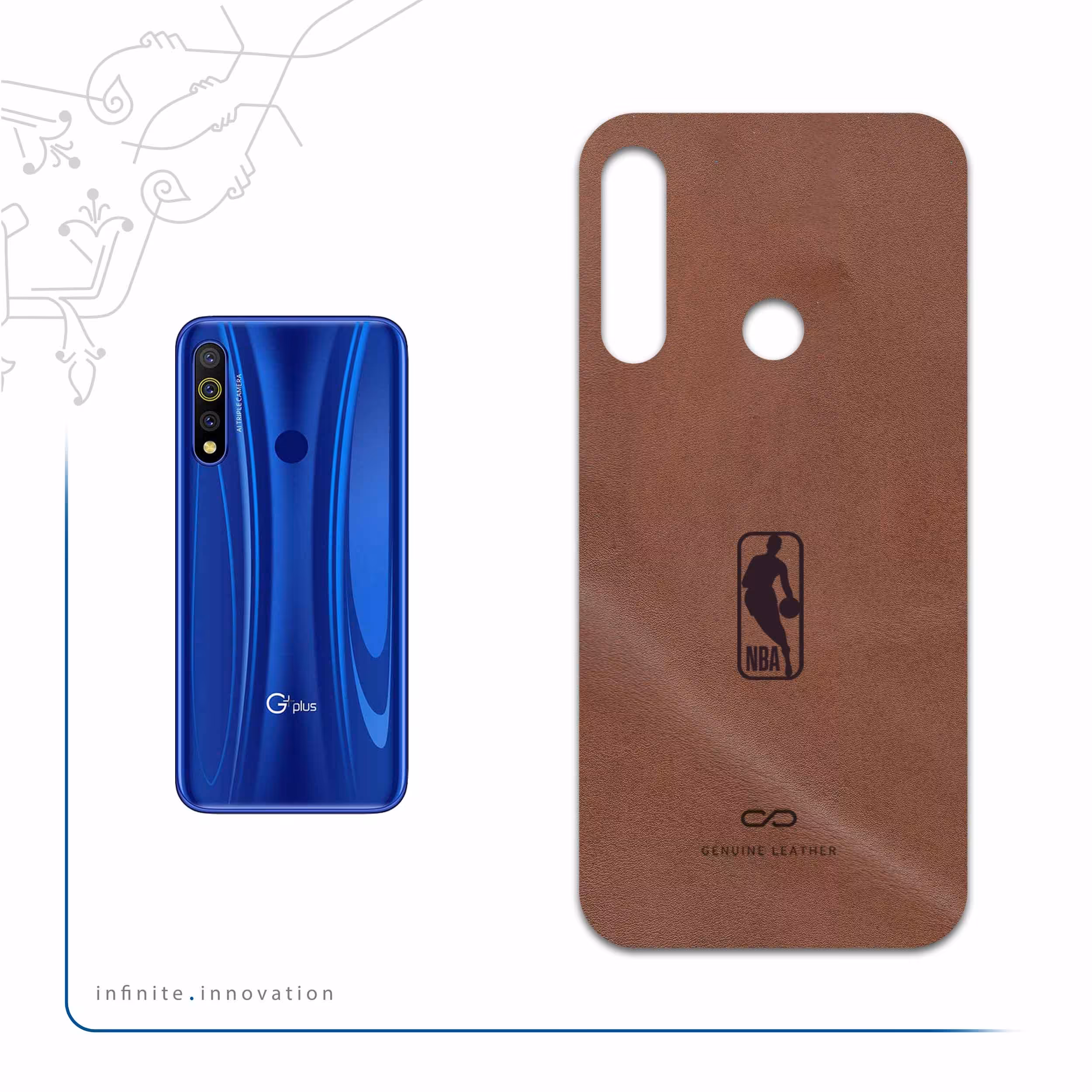 برچسب پوششی ماهوت مدل MNL-NBA مناسب برای گوشی موبایل جی پلاس P10