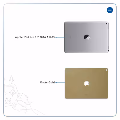 برچسب پوششی ماهوت مدل Matte-Gold مناسب برای تبلت اپل iPad Pro 9.7 2016 A1675