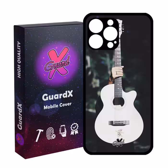 کاور گارد ایکس طرح گیتار مدل Glass10263 مناسب برای گوشی موبایل اپل iPhone 13 Pro Max