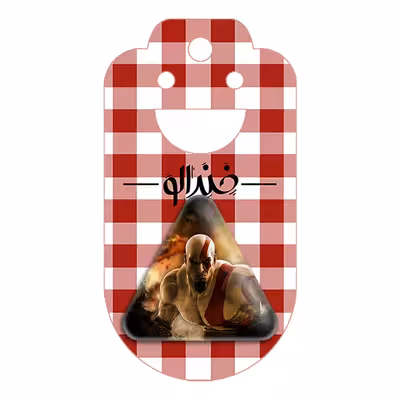 پیکسل خندالو طرح God Of War مدل مثلثی کد 4860