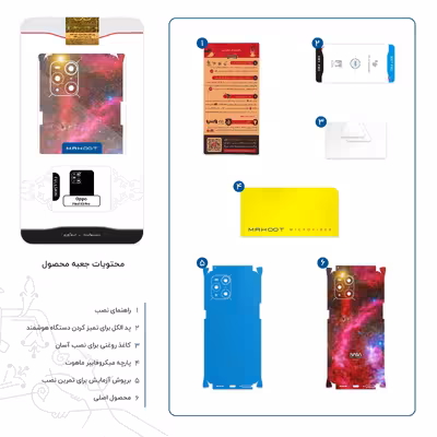 برچسب پوششی ماهوت مدل Universe b NASA 11-FullSkin مناسب برای گوشی موبایل اپو Find X3 Pro