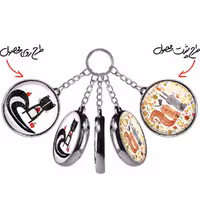 جاکلیدی خندالو طرح خرگوش و سنجاب مدل دوطرفه کد 52335224