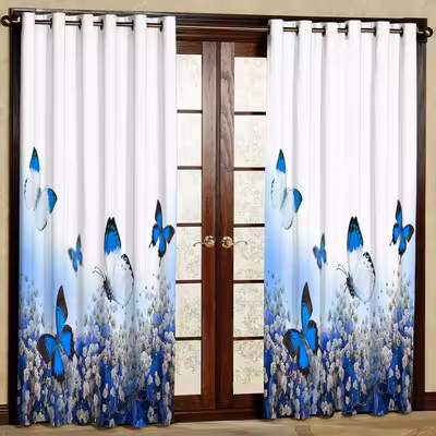 پرده پانچی مدل مخمل کد 5931 سایز 280x140 سانتی متر