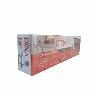 پایه دیواری تلویزیون دینا مدل متحرک دوبازو مناسب برای تلویزیون های 37 تا 60 اینچ