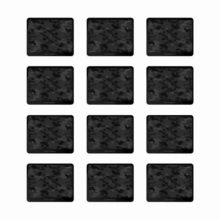 زیر لیوانی ماهوت مدل Night-Army-Pixel بسته 12 عددی