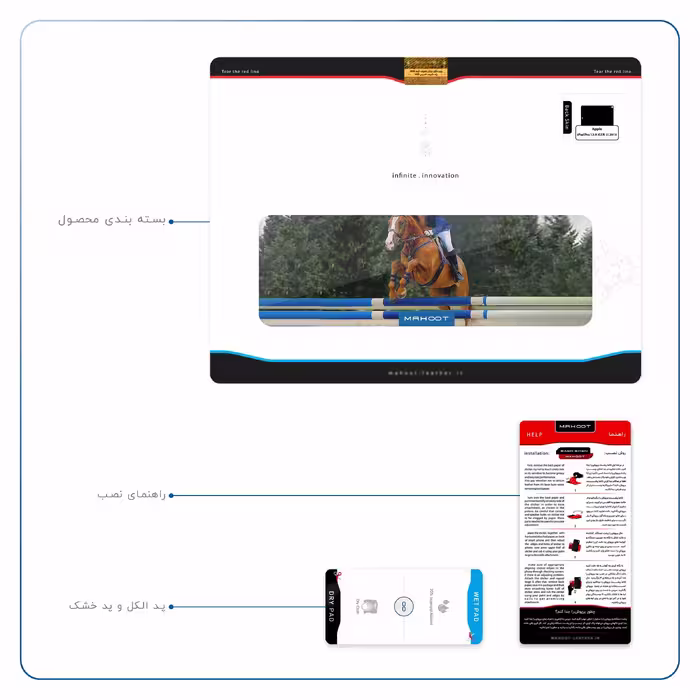 برچسب پوششی ماهوت مدل Equestrianism مناسب برای تبلت اپل iPad Pro 12.9 (GEN 3) 2018 A1895