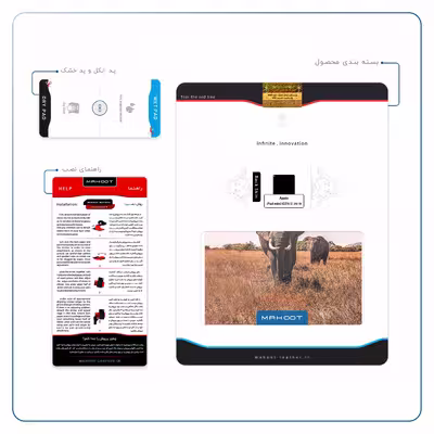برچسب پوششی ماهوت مدل Elephant مناسب برای تبلت اپل iPad mini (GEN 5) 2019 A2133