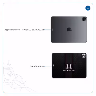 برچسب پوششی ماهوت مدل Honda Motor مناسب برای تبلت اپل iPad Pro 11 (GEN 2) 2020 A2228