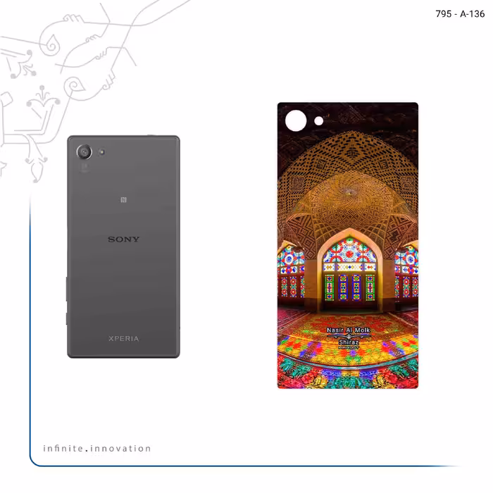برچسب پوششی ماهوت مدل Nasir Al-Molk Mosque مناسب برای گوشی موبایل سونی Xperia Z5 Compact