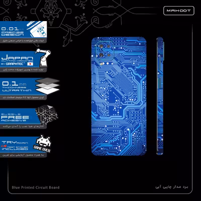 برچسب پوششی ماهوت مدل Blue-Printed-Circuit-Board-FullSkin مناسب برای گوشی موبایل سامسونگ Galaxy A12 Nacho