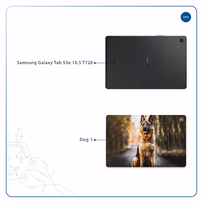 برچسب پوششی ماهوت مدل Dog-1 مناسب برای تبلت سامسونگ Galaxy Tab S5e 10.5 2019 T720