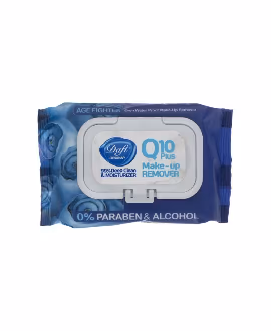 دستمال مرطوب پاک کننده آرایش کیوتن پلاس دافی 50 عددی