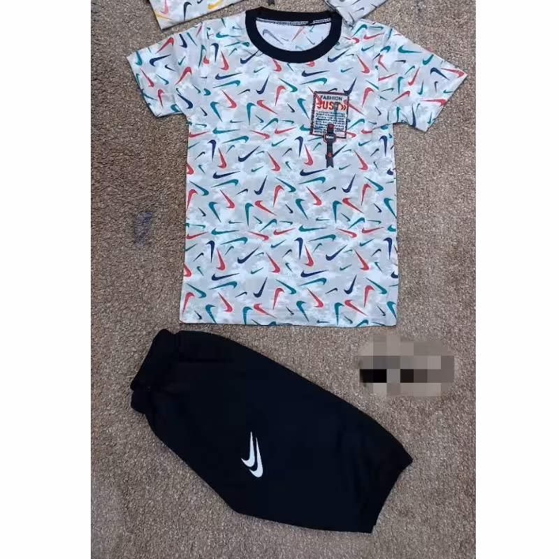 تیشرت شلوارک تمام چاپ نایک 