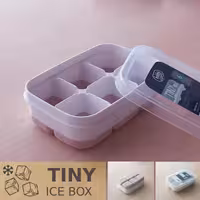 قالب یخ نچسب هوبی لایف رنگ کالباسی 6 قسمتی مدل TINY ice box  کد 061133