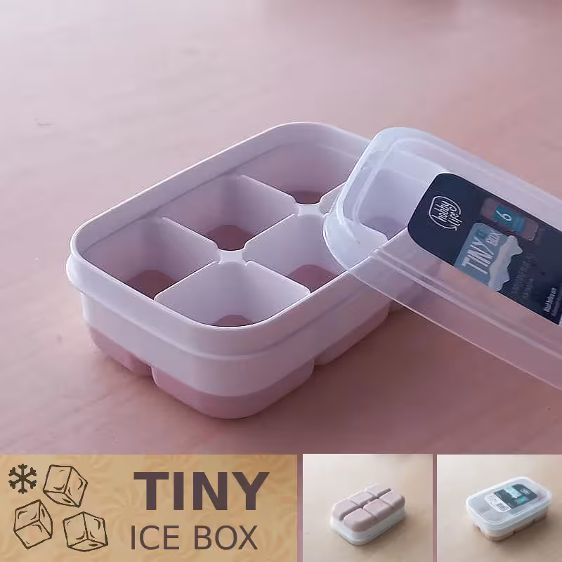 قالب یخ نچسب هوبی لایف رنگ کالباسی 6 قسمتی مدل TINY ice box  کد 061133