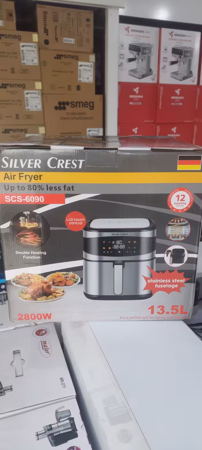 خرید سرخ کن دو المنت 13.5 لیتر سیلور کرست مدل 6090 | منوی رنگی و لمسی