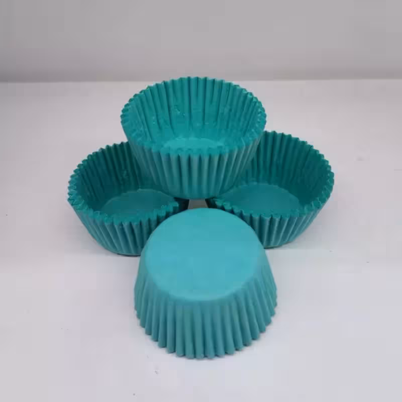 کاغذ کیک یزدی 20 عددی رنگ آبی پاستیلی